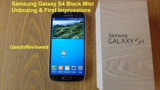 Samsung Galaxy S4 Unboxing Black Mist and first impressions [upl. by Aidnyc597]