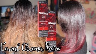 Loreal CHROMA True Reds Review Sangria amp Garnet [upl. by Yral]