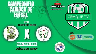 CAMPEONATO CARIOCA DE FUTSAL 2024 Ao vivo COMARY X PALMEIRA Sub 9 11 e 137ª RODADA ASSISTA [upl. by Fabe]