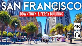 SAN FRANCISCO California USA 🇺🇸 Downtown amp Financial District  4K Walking Tour 2024 [upl. by Desberg]