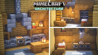 🔨 Minecraft Architecture 5 Kitchen Designs [upl. by Gwenn]