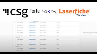 Velosimos Laserfiche Workflow to CSG Forte Payments NoCode Connector v [upl. by Aisatal454]