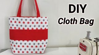 NEW DESIGN  How to sew Shopping Bag at Home  DIY Reusable Grocery Bag  Cloth bags making at home [upl. by Rafael]