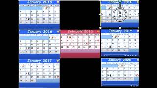 Starfall Calendar 6 January Calendars and 1 February Calendar in the middle [upl. by Sarilda]