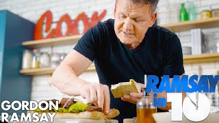 The Perfect Steak Sandwich Recipe in Just 10 Minutes  Gordon Ramsay [upl. by Mycah]