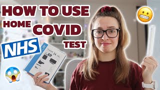 HOW TO DO A COVID19 HOME SELFTEST NHS RAPID ANTIGEN TEST  Rapid Lateral Flow Test NHS Kit [upl. by Consuelo]