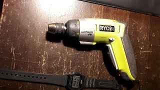 RYOBI CSD41 4V cordless screwdriver charging light blinking part 1 See description [upl. by Elmira163]