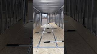 EZ HAULER 7X18 INLINE SNOWMOBILE TRAILER trailer aluminumtrailers enclosedtrailer snowmobile [upl. by Darleen378]