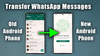 How To Transfer WhatsApp Messages from Old Android to New Android Phone Free and Fast [upl. by Adolphus]