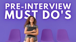 5 Things You MUST Do Before An Interview [upl. by Siocnarf]