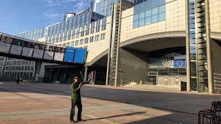 VISIT BRUSSELS EUROPEAN PARLIAMENT PLENARY CHAMBER [upl. by Charla985]