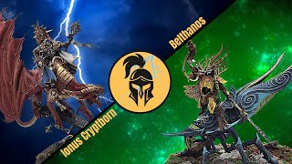 Age of Sigmar Battle Report Dawnbringers 3 Call of the Hunt Ionus Cryptborn vs Belthanos [upl. by Ail]