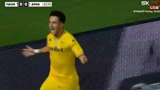 Manu García Goal PAOK Thessaloniki vs Aris Thessaloniki 01 Goals and Extended Highlights [upl. by Efren745]