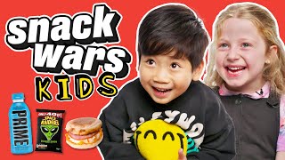 British Kids Try American Food For The First Time  Snack Wars [upl. by Netfa]