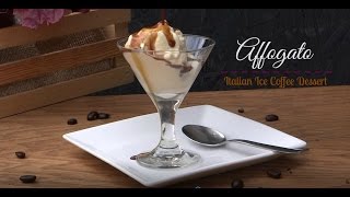 Affogato  How to make Italian Iced Coffee Dessert [upl. by Vito175]