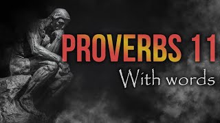 The book of Proverbs chapter 11 KJV  Audio Bible reading [upl. by Nahraf]