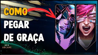 COMO PEGAR OS CARDS DA JINX E DA VI DE GRAÇA  VALORANT [upl. by Nel]