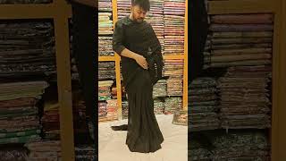 latest saree unlimited black colour party wear saree designer party saree mh jewel pro [upl. by Annonyw]