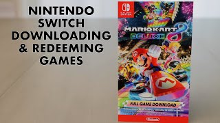 Nintendo Switch Redeeming Games amp Memberships  Mario Kart amp Nintendo Switch Online nintendoswitch [upl. by Neuberger958]