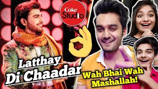 Indian Reaction  CokeStudio  Latthay Di Chaadar Song Reaction  Quratulain Balouch amp Farhan Saeed [upl. by Pavyer104]