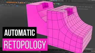 Auto Retopology in Maya [upl. by Leitao192]