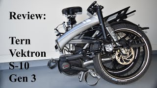 Review Tern Vektron S10 Gen 3 folding Cargo Bike [upl. by Questa]