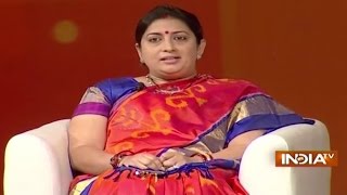 IndiaTV Samvaad Union HRD Minister Smriti Irani at India TV Conclave [upl. by Jecon988]