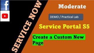 ServiceNow Service Portal Session 5  Create a custom new page in portal  ServiceNow Service Portal [upl. by Quickel]