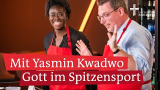 Beim Zimtsterne backen mit Rezept erzählt Leichtathletin Yasmin Kwadwo von Gott [upl. by Ocsic859]