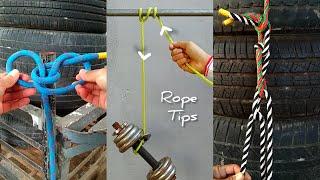 3 Tips of Rope Techniques knots shorts [upl. by Ydnahs]