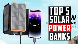 ✅Top 5 Best Solar Power Banks in 2024 [upl. by Bathilda350]