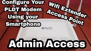 PLDT Admin Access Configure your modem Set it as Access Point Wifi Extender for PersonalPisowifi [upl. by Evey]