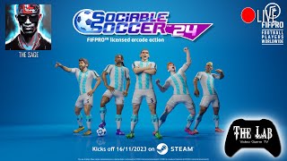 Live Sociable Soccer 24 The Lab Video Game TV [upl. by Mellisent]