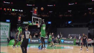 Celtics Bench Goes Wild After Tacko Fall Banks In Three [upl. by Adall]