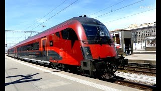 Züge in der Schweiz  ÖBB Railjet [upl. by Ybreh]