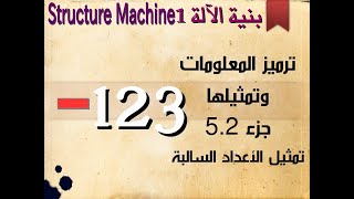 تمثيل الأعداد السالبة Structure Machine 1 ترميز المعلومات وتمثيلها الجزء 52 [upl. by Cigam]