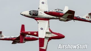 Canadian Snowbirds Practice  CommsNo Music  Airshow London 2018 [upl. by Herstein]