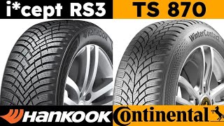 Hankook Winter icept RS3 vs Continental WinterContact TS 870 [upl. by Ais]