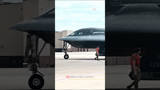 B2 Spirit Stealth Bomber HotPit Refuel and HighSpeed Takeoff usairforce [upl. by Bidle]