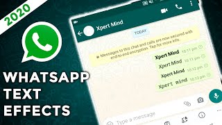 How To Add Effects To Text Messages In Whatsapp  New 2023 Updated [upl. by Erodasi]