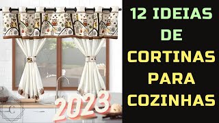 12 IDEIAS DE CORTINAS DE TECIDO PARA COZINHA [upl. by Swenson99]