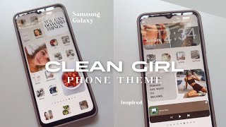 how to make your phone aesthetic clean girl theme that girl series✨  Samsung galaxy a13 1 [upl. by Kelcie]