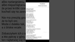 „Perspektywa” Wisława Szymborska [upl. by Atworth508]