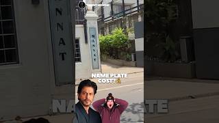 Shahrukh Khan Mannat house Name Plate Cost  bollywood shahrukh mannat shahrukhkhan gaurikhan [upl. by Nomyt]