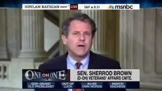 Sen Sherrod Brown denounces niggardly colleagues on MSNBC  March 15 2012 [upl. by Wilden]