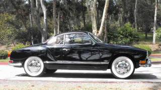 1971 Volkswagen Karmann Ghia Totally Restored black  red  white [upl. by Allanson]