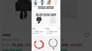 ZARA SALE 😍 60 OFF on Myntra  zarasale zarahaul zarasalehaul myntrafinds shorts [upl. by Einnod]