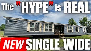 Been HEARING about this NEW quotBADquot single wide mobile home Lets tour it Prefab House Tour [upl. by Stead]