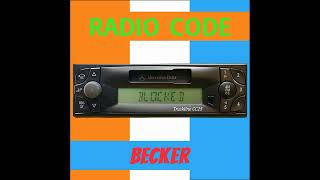 Get Code Mercedes Benz TruckLine BECKER Radio Code CC25 CC30 CC65 CC70 Special Basic 24V Unlock Keys [upl. by Eniluqcaj]