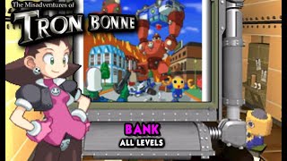 The Misadventures of Tron Bonne Bank Mission  All Levels no commentary PS1 [upl. by Akkeber]